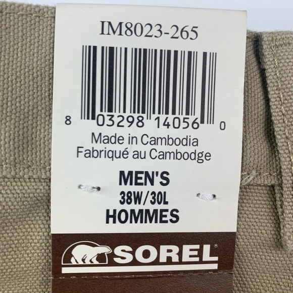 SOREL Workwear Relaxed Fit Men Reinforced Carpenter Triple Needle Jeans Sz 38x30 - Picture 3 of 9